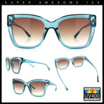 Womens Chic Thick Horn Cat Eye Elegant Thin Arm Plastic Sunglasses