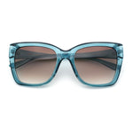 Womens Chic Thick Horn Cat Eye Elegant Thin Arm Plastic Sunglasses