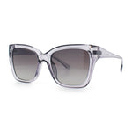 Womens Chic Thick Horn Cat Eye Elegant Thin Arm Plastic Sunglasses