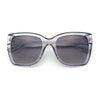 Womens Chic Thick Horn Cat Eye Elegant Thin Arm Plastic Sunglasses