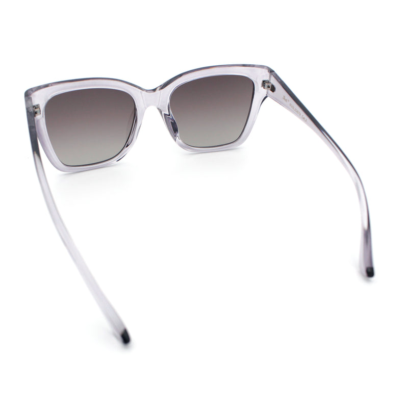 Womens Chic Thick Horn Cat Eye Elegant Thin Arm Plastic Sunglasses