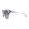 Womens Chic Thick Horn Cat Eye Elegant Thin Arm Plastic Sunglasses