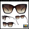 Womens Chic Thick Horn Cat Eye Elegant Thin Arm Plastic Sunglasses