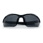 Polarized Xloop Mens Wrap Around Sport Rimless Oval Plastic Sunglasses