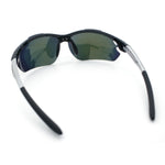 Polarized Xloop Mens Wrap Around Sport Rimless Oval Plastic Sunglasses