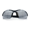 Polarized Xloop Mens Wrap Around Sport Rimless Oval Plastic Sunglasses