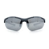 Polarized Xloop Mens Wrap Around Sport Rimless Oval Plastic Sunglasses