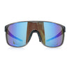 Classic Oversized Mens Shield Sport Plastic Minimal Color Mirror Lens Sunglasses