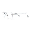 Rimless Rectangle Celtic Cross Luxury Fashion Blue Light Filter Clear Lens Eyeglasses