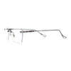 Rimless Rectangle Celtic Cross Luxury Fashion Blue Light Filter Clear Lens Eyeglasses