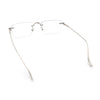 Rimless Rectangle Celtic Cross Luxury Fashion Blue Light Filter Clear Lens Eyeglasses
