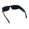 Mens Winged Skull Emblem Mad Dog Narrow Rectangle Hardcore Manly Sunglasses