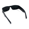 Mens Winged Skull Emblem Mad Dog Narrow Rectangle Hardcore Manly Sunglasses