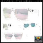 Mens Classic Suburb Urban Rectangular Sport Horn Rim Plastic Sunglasses
