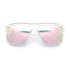 Mens Classic Suburb Urban Rectangular Sport Horn Rim Plastic Sunglasses