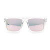 Mens Classic Suburb Urban Rectangular Sport Horn Rim Plastic Sunglasses