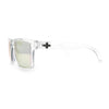 Mens Classic Suburb Urban Rectangular Sport Horn Rim Plastic Sunglasses