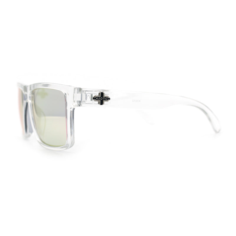 Mens Classic Suburb Urban Rectangular Sport Horn Rim Plastic Sunglasses