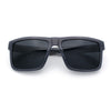Mens Classic Suburb Urban Rectangular Sport Horn Rim Plastic Sunglasses