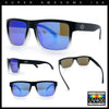 Mens Classic Suburb Urban Rectangular Sport Horn Rim Plastic Sunglasses