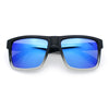 Mens Classic Suburb Urban Rectangular Sport Horn Rim Plastic Sunglasses