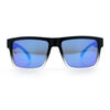 Mens Classic Suburb Urban Rectangular Sport Horn Rim Plastic Sunglasses