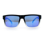 Mens Classic Suburb Urban Rectangular Sport Horn Rim Plastic Sunglasses
