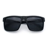 Mens Classic Suburb Urban Rectangular Sport Horn Rim Plastic Sunglasses