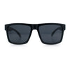 Mens Classic Suburb Urban Rectangular Sport Horn Rim Plastic Sunglasses