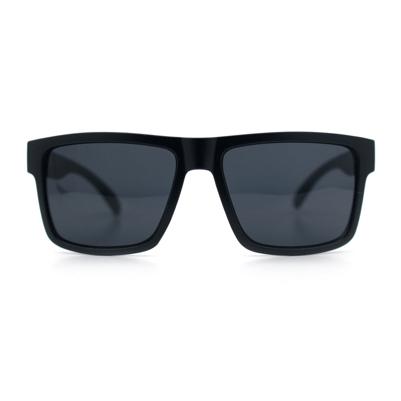 Mens Classic Suburb Urban Rectangular Sport Horn Rim Plastic Sunglasses