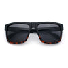 Mens Classic Suburb Urban Rectangular Sport Horn Rim Plastic Sunglasses