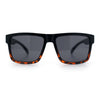 Mens Classic Suburb Urban Rectangular Sport Horn Rim Plastic Sunglasses