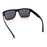 Mens Classic Suburb Urban Rectangular Sport Horn Rim Plastic Sunglasses