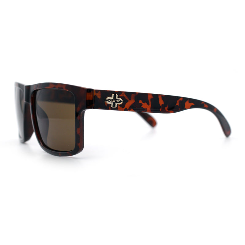 Mens Classic Suburb Urban Rectangular Sport Horn Rim Plastic Sunglasses