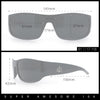 Mens Marijuana Pot Leaf Emblem Hoodlum Rectangle Super Dark Limo All Black Sunglasses