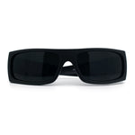 Mens Skull Wing Squared Narrow Rectangle 90s Mad Dog Biker Shade Sunglasses