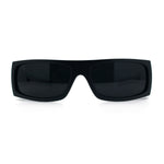 Mens Skull Wing Squared Narrow Rectangle 90s Mad Dog Biker Shade Sunglasses