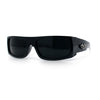 Mens Skull Wing Squared Narrow Rectangle 90s Mad Dog Biker Shade Sunglasses