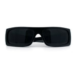 Mens Skull Wing Squared Narrow Rectangle 90s Mad Dog Biker Shade Sunglasses