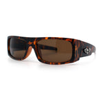Mens Skull Wing Squared Narrow Rectangle 90s Mad Dog Biker Shade Sunglasses