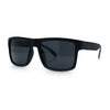 Mens Iconic Horn Rim Oversized Rectangle Urban Plastic Sunglasses