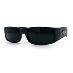Mens Mad Dog Narrow Rectangle 90s Street Gangster Shade Sunglasses