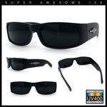 Mens Mad Dog Narrow Rectangle 90s Street Gangster Shade Sunglasses