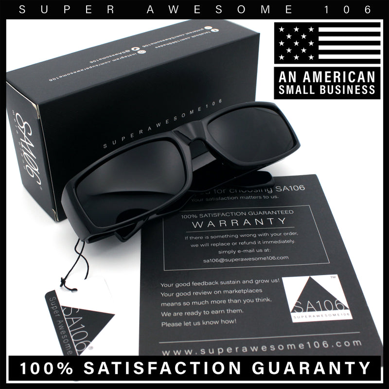 Mens Mad Dog Narrow Rectangle 90s Street Gangster Shade Sunglasses