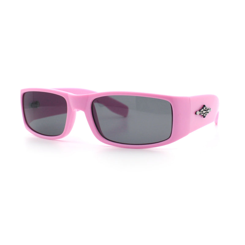 Mens Mad Dog Narrow Rectangle 90s Street Gangster Shade Sunglasses