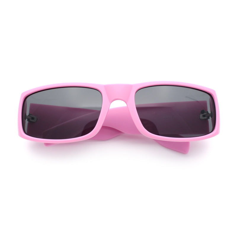 Mens Mad Dog Narrow Rectangle 90s Street Gangster Shade Sunglasses