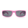 Mens Mad Dog Narrow Rectangle 90s Street Gangster Shade Sunglasses