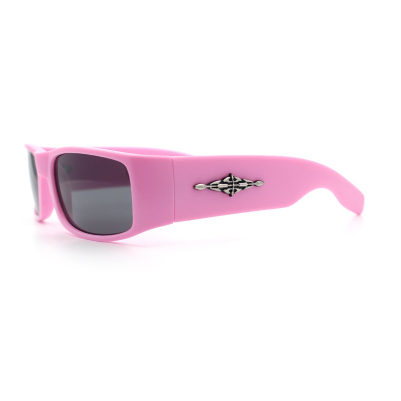 Mens Mad Dog Narrow Rectangle 90s Street Gangster Shade Sunglasses