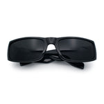 Mens Mad Dog Narrow Rectangle 90s Street Gangster Shade Sunglasses