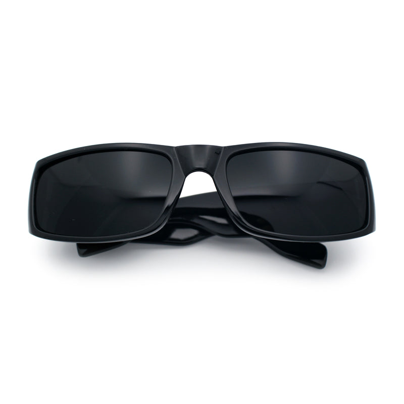 Mens Mad Dog Narrow Rectangle 90s Street Gangster Shade Sunglasses